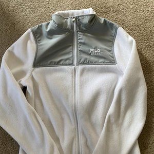 Women's White Fila Fleece
